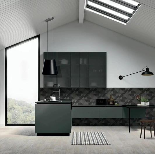 Cucina Moderna con penisola All-Around D20 01di  Doimo Cucine