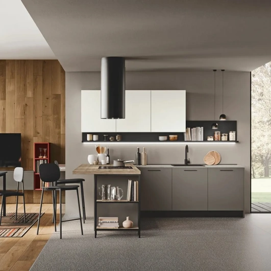 Cucina Moderna con penisola Art-Kaya 03 di Stosa