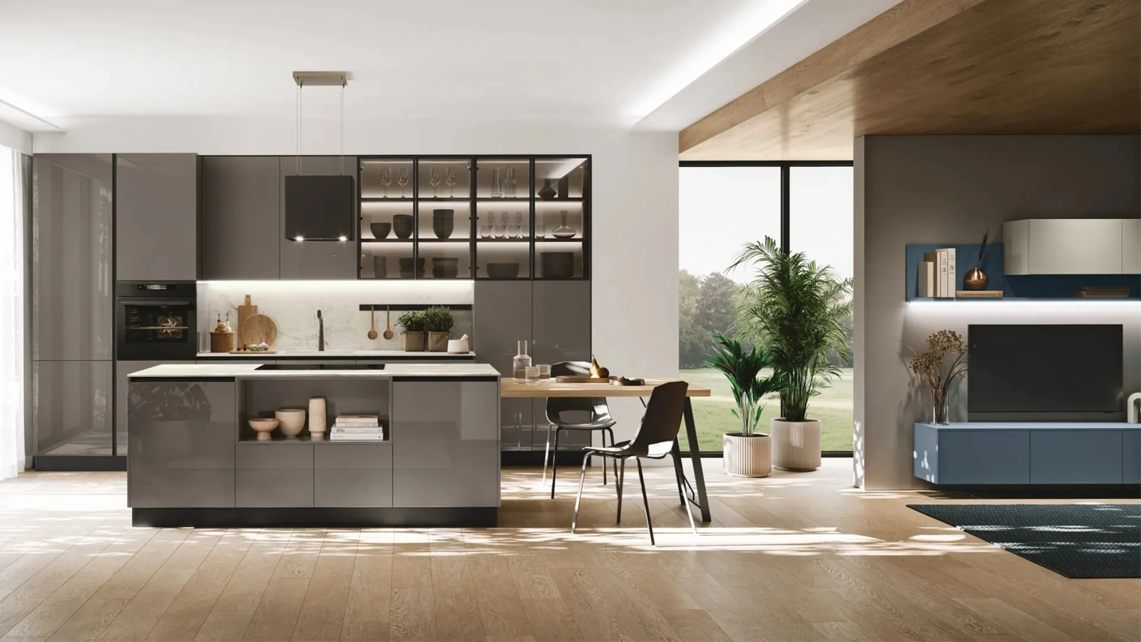 Cucina Moderna Art-Lumia con isola di Stosa