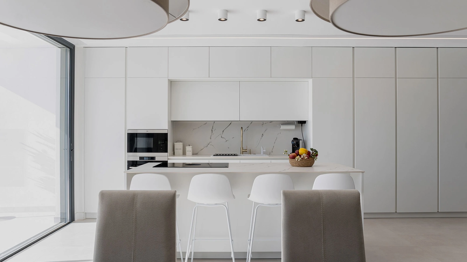 Cucina Moderna D20 Bianco Artico di Doimo Cucine