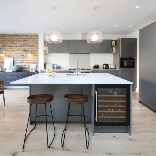 Cucina Moderna con isola D23 London Style di Doimo Cucine