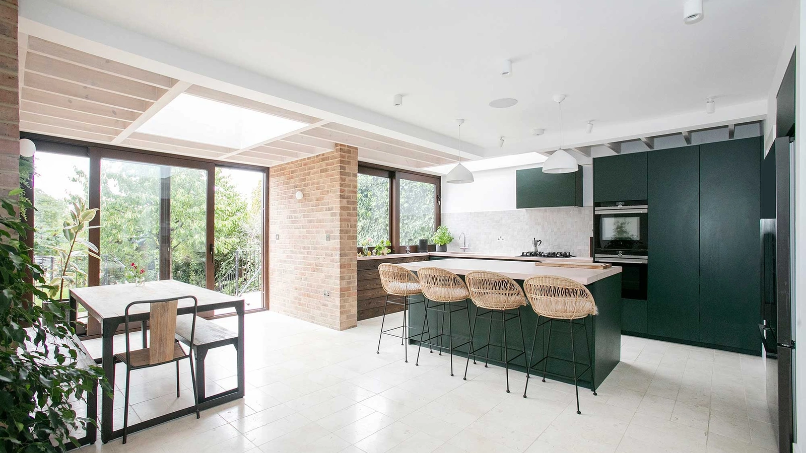 Cucina Moderna D23 Verde di Doimo Cucine