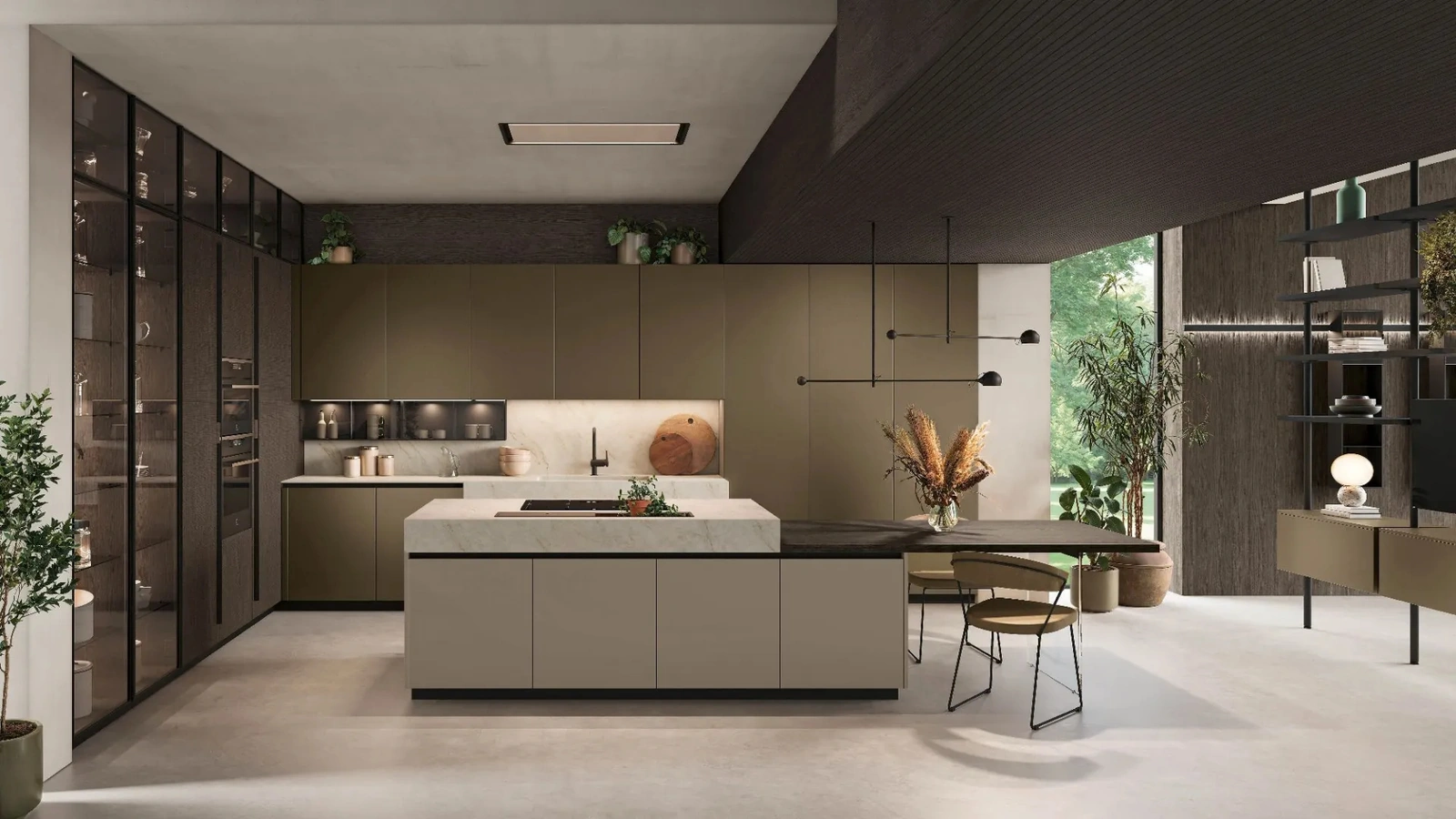 Cucina Moderna con isola Metropolis 01 di Stosa
