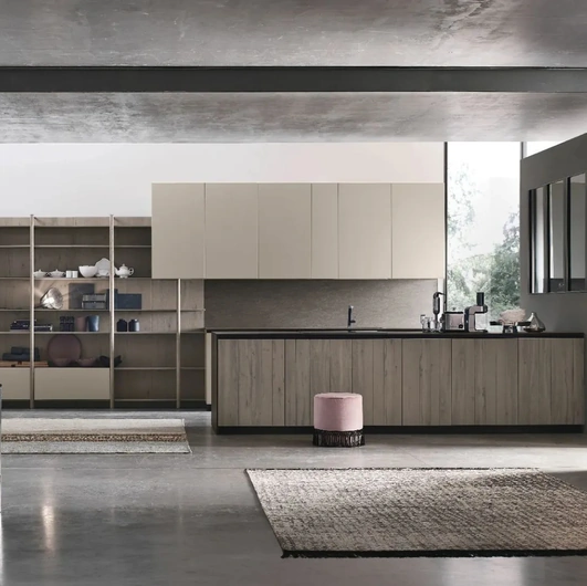 Cucina Moderna con penisola Natural 08 di Stosa
