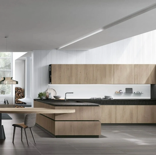 Cucina Moderna con penisola Natural 11 di Stosa