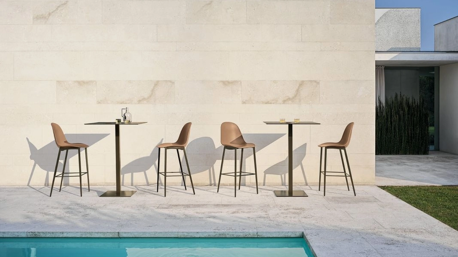 Sgabello Mood Barstool Outdoor di Bontempi