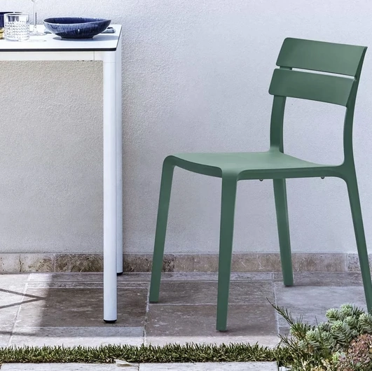 Sedia impilabile Rocket Green Outdoor di Bontempi