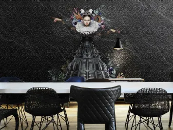 Carta da parati raffigurante la regina di Marcel Wanders Athena di London Art
