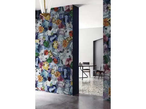 Carta da parati con gioielli colorati Shine On di London Art