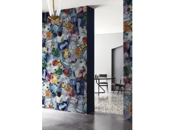Carta da parati con gioielli colorati Shine On di London Art