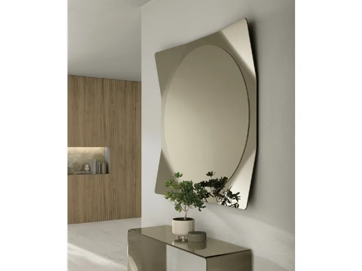 Specchio Lynx con cornice a specchio di Target Point