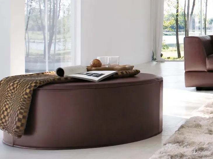 Pouf dalla forma circolare Mitos di Doimo Salotti