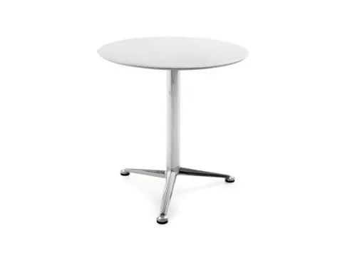 Tavolino Pod Table con top in polipropilene e base in alluminio di Infiniti
