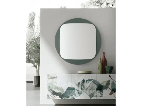 Specchio Space con cornice in vetro di Target Point