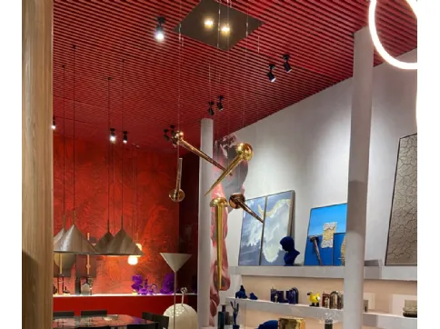 Lampada a sospensione Chiodo Lamp in ceramica smaltata di Adriani e Rossi