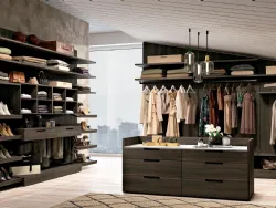 Cabina Armadio in melaminico Railsystem 03 di Ferrimobili