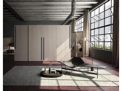 Armadio con ante scorrevoli Comp 318 in legno di frassino di Mobilgam