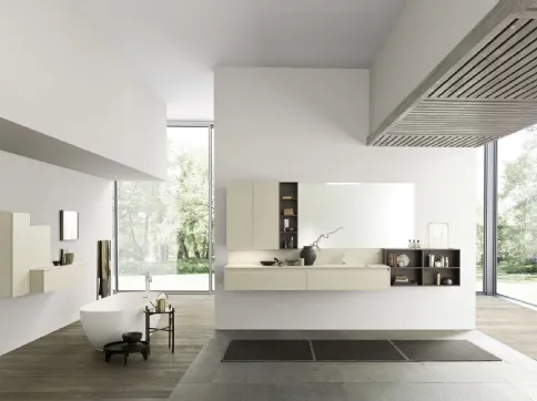 Mobile da Bagno sospeso M2 System C201 in ecomalta di Baxar