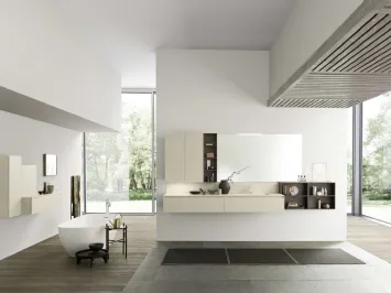 Mobile da Bagno sospeso M2 System C201 in ecomalta di Baxar