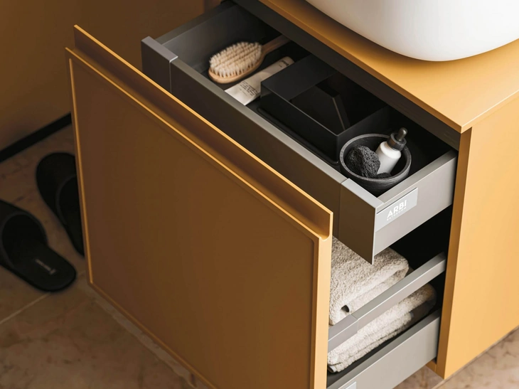 Mobile da Bagno sospeso Decor Cozy yellow di Arbi