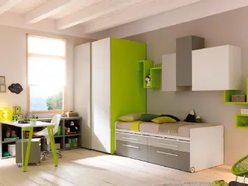 Cameretta verde di design KC307 di Moretti Compact