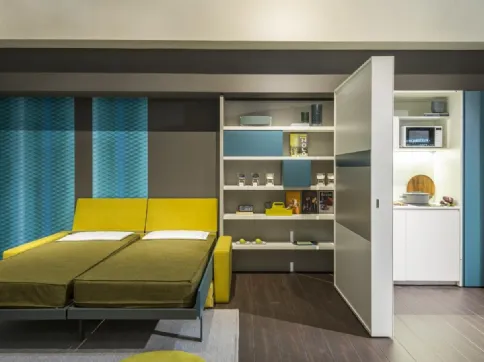 Letto a scomparsa aperto Living 21 Ella e Louise Clei