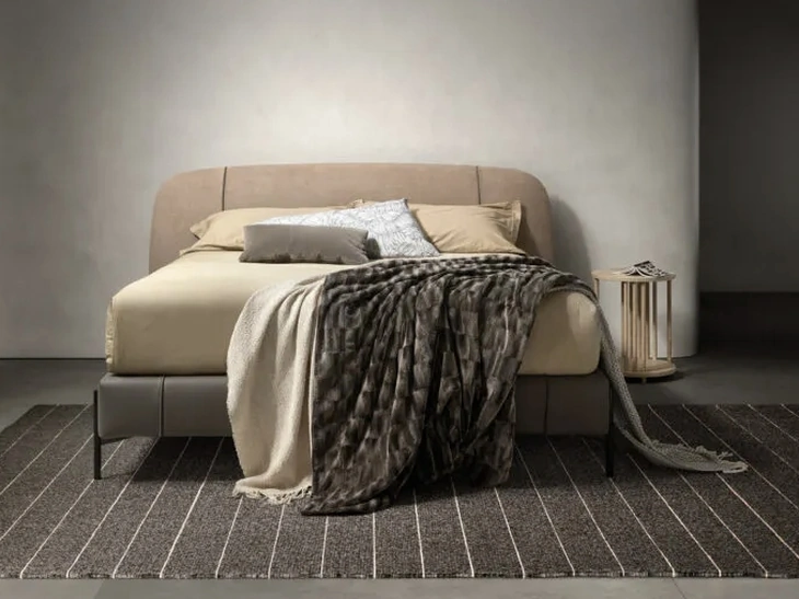 Letto in tessuto con testiera Set di Bside