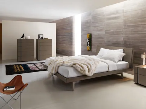 Letto Febo 1|0 in legno con testiera di Sangiacomo