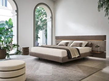Letto matrimoniale Infinito con box contenitore di Twils
