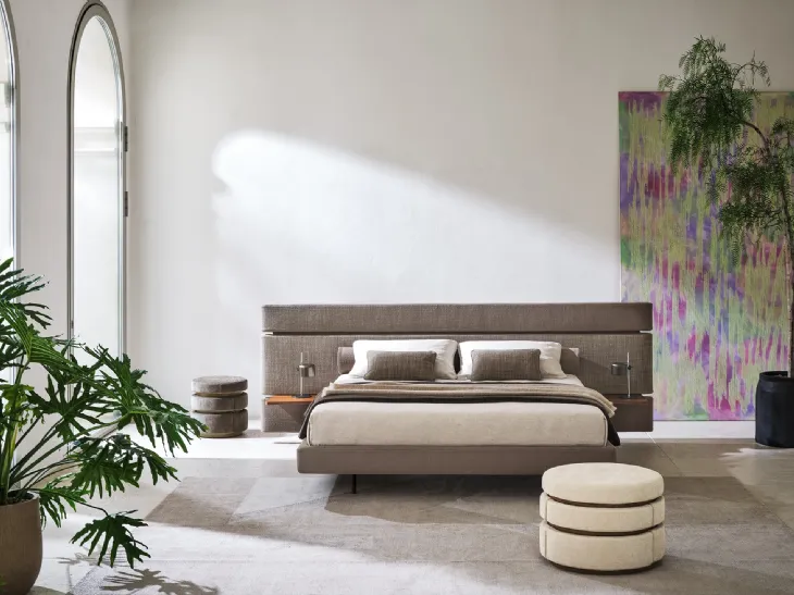 Letto matrimoniale Infinito con box contenitore di Twils