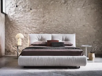 Letto in tessuto imbottito Kumo di Twils