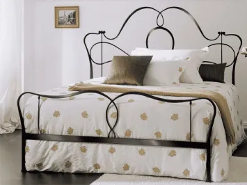 Letto in ferro battuto con testiera Marlen di Bontempi