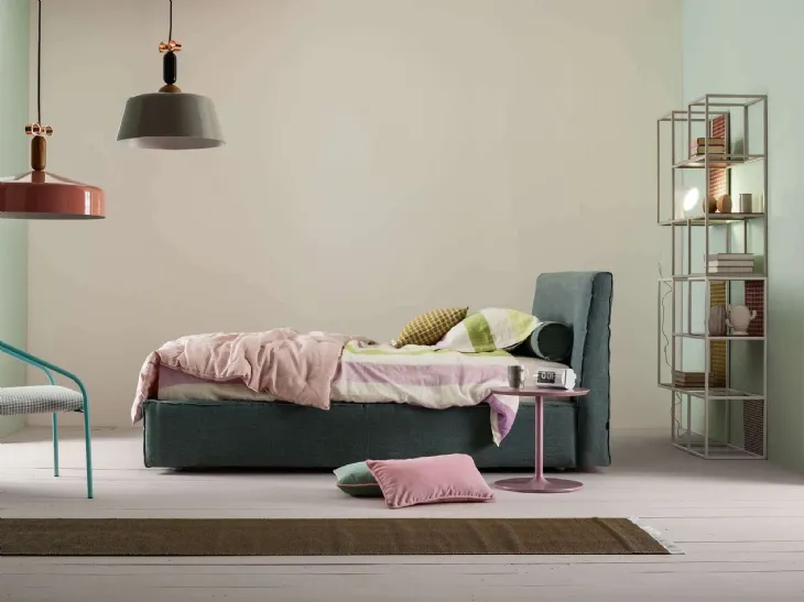 Letto singolo con box contenitore Ada di Twils