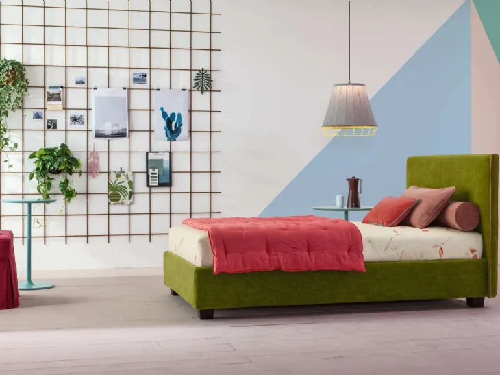 Letto Singolo in tessuto Dread di Twils