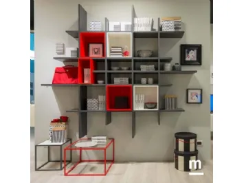 Libreria in laccato opaco MC045 di Moretti Compact