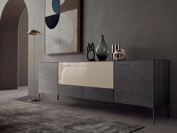 Madia I-Modul Art in legno e laccato lucido di Presotto