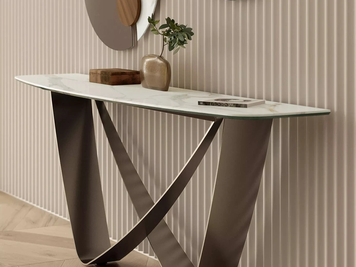 Mobile ingresso Bach Consolle in SuperMarmo di Bontempi