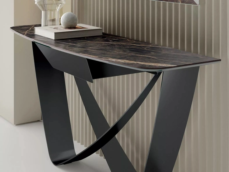 Mobile ingresso Bach Consolle in SuperMarmo di Bontempi