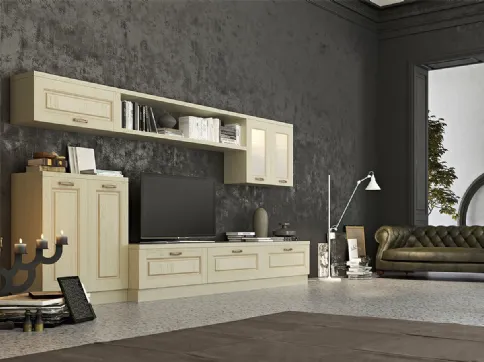 Parete Attrezzata in legno Verona III di Arredo3