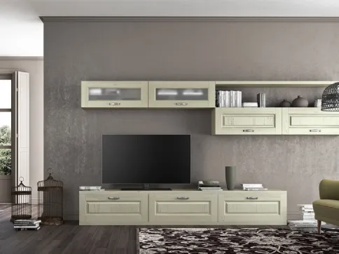 Parete Attrezzata in legno Verona IV di Arredo3