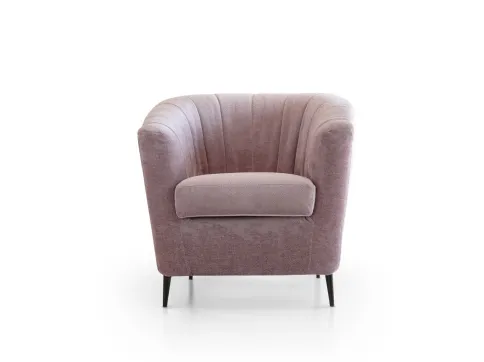 Poltroncina in pelle Ada di Aerre