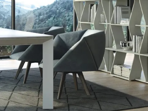 Poltroncina di design in tessuto Jessica di Doimo Salotti