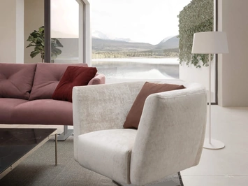 Poltroncina Saint Barth in tessuto di Presotto