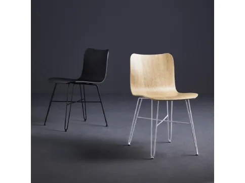 Sedia fissa Dandy Iron di Colico
