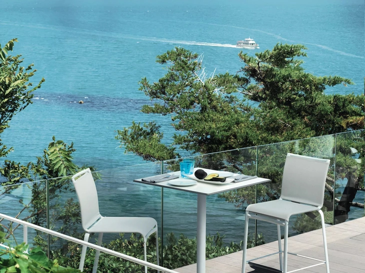 Sgabello in tessuto tecnico Net di Bontempi