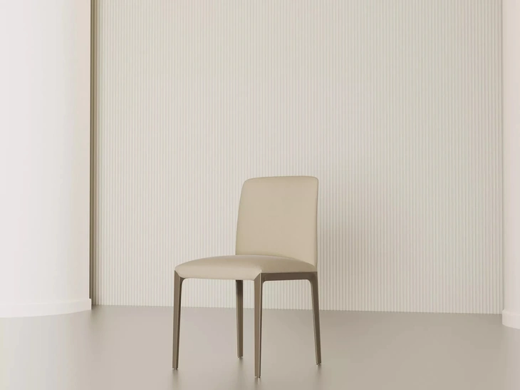 Sedia Opera in pelle di Bontempi