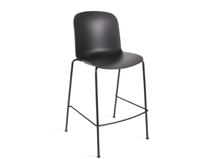 Sgabello Relief 4 Legs Kitchen Stool con scocca in polipropilene e base in tondino di acciaio di Infiniti