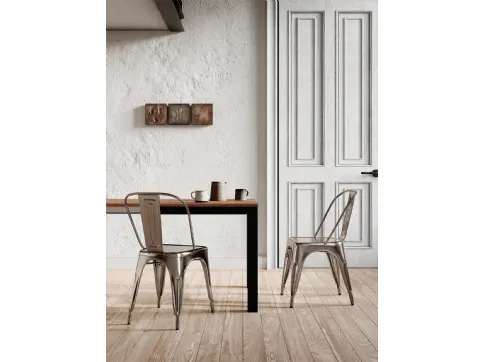 Sedia Seven in metallo verniciato di Arredo3