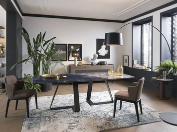Tavolo Double con top in Ceramica di Alta Corte