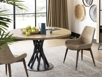 Tavolo Gemini Rotondo di Alta Corte